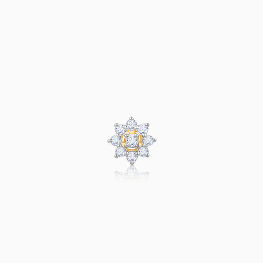 Gold Stardust Lab Grown Diamond Nose Pin