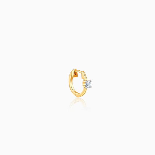 Gold Nura Solitaire Lab Grown Diamond Nose Ring