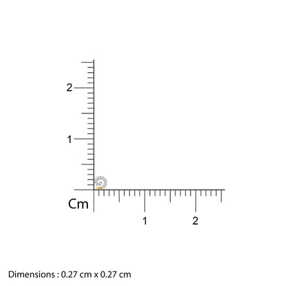 Gold Cirlia Lab Grown Diamond Nose Pin
