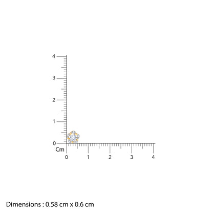 Gold Bloomlight Lab Grown Diamond Nosepin