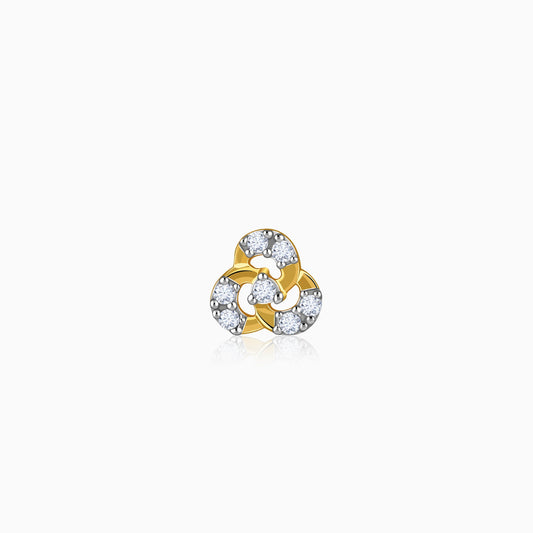 Gold Bloomcurve Lab Grown Diamond Nose Pin