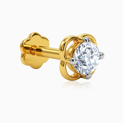 Gold Bloom Luxe Lab Grown Diamond Nose Pin