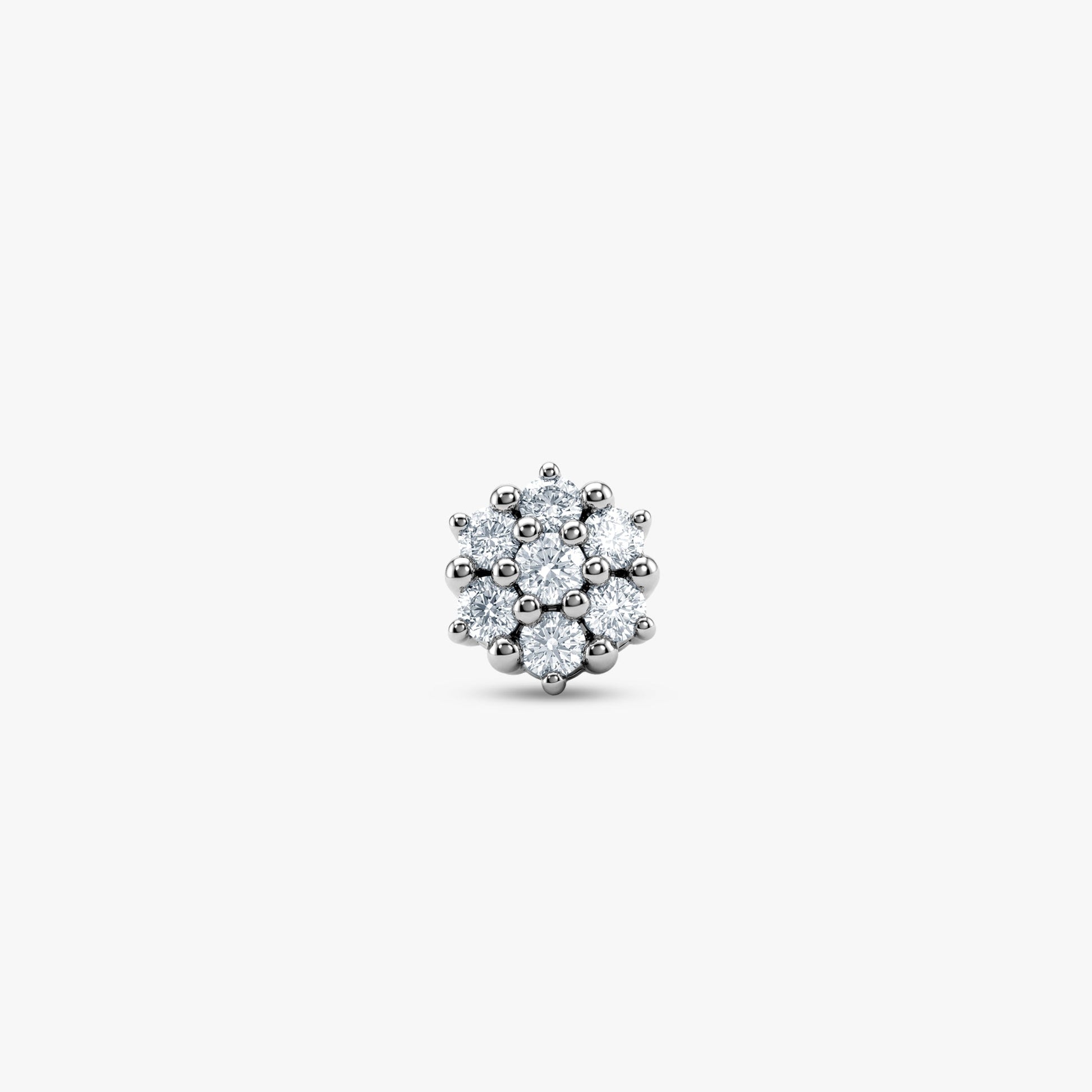Gold Snowlight Bloom Lab Grown Diamond Nose Pin