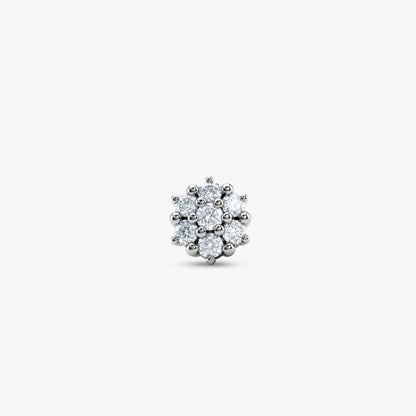 Gold Snowlight Bloom Lab Grown Diamond Nose Pin
