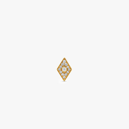 Gold Zenith Spark Lab Grown Diamond Nose Pin