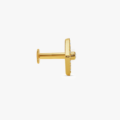 Gold Zenith Spark Lab Grown Diamond Nose Pin