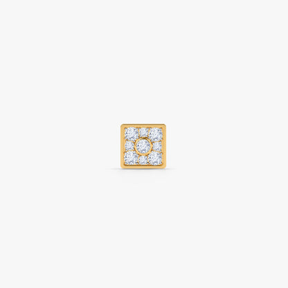 Gold Vertex Shine Lab Grown Diamond Nose Pin