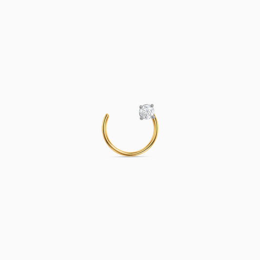 Gold Matinee Lab Grown Diamond Nose Pin