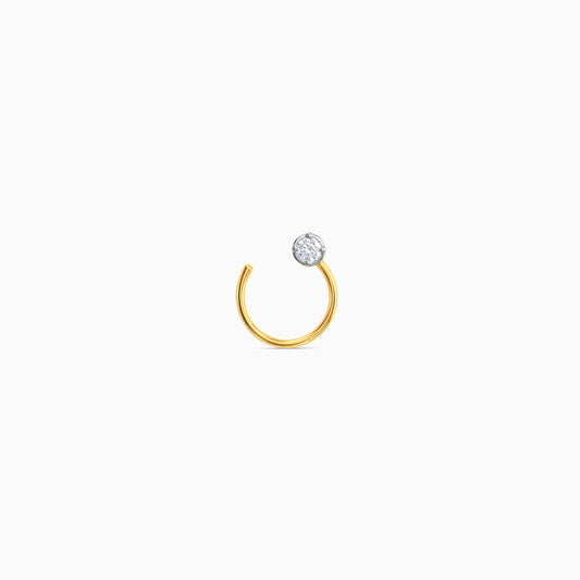 Gold Hespera Lab Grown Diamond Nose Pin