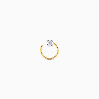 Gold Shynora Lab Grown Diamond Nose Pin