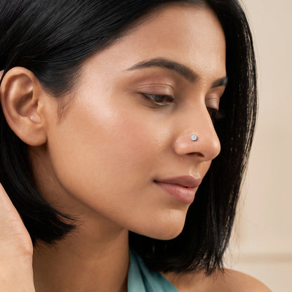 Gold Shynora Lab Grown Diamond Nose Pin