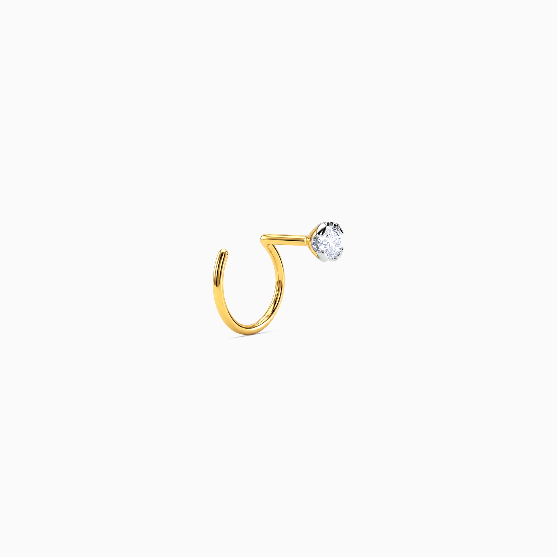 Gold Shynora Lab Grown Diamond Nose Pin