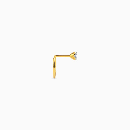 Gold Shynora Lab Grown Diamond Nose Pin