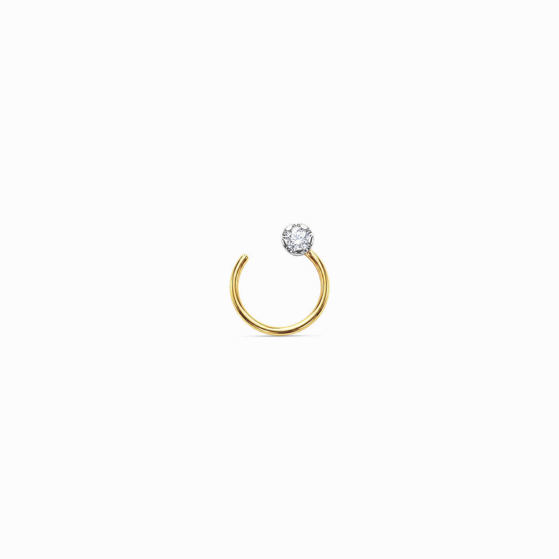 Gold Glintelle Lab Grown Diamond Nose Pin