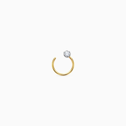 Gold Glintelle Lab Grown Diamond Nose Pin