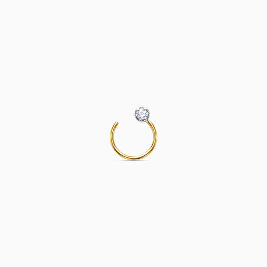 Gold Glintelle Lab Grown Diamond Nose Pin