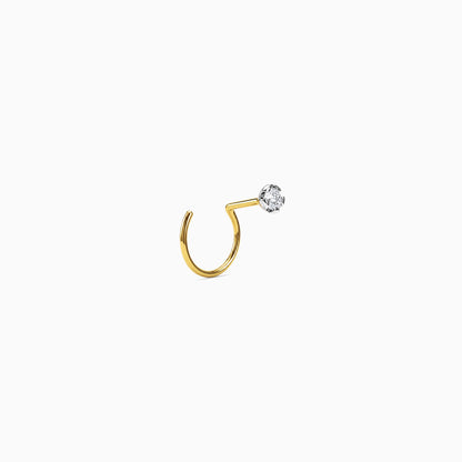 Gold Glintelle Lab Grown Diamond Nose Pin