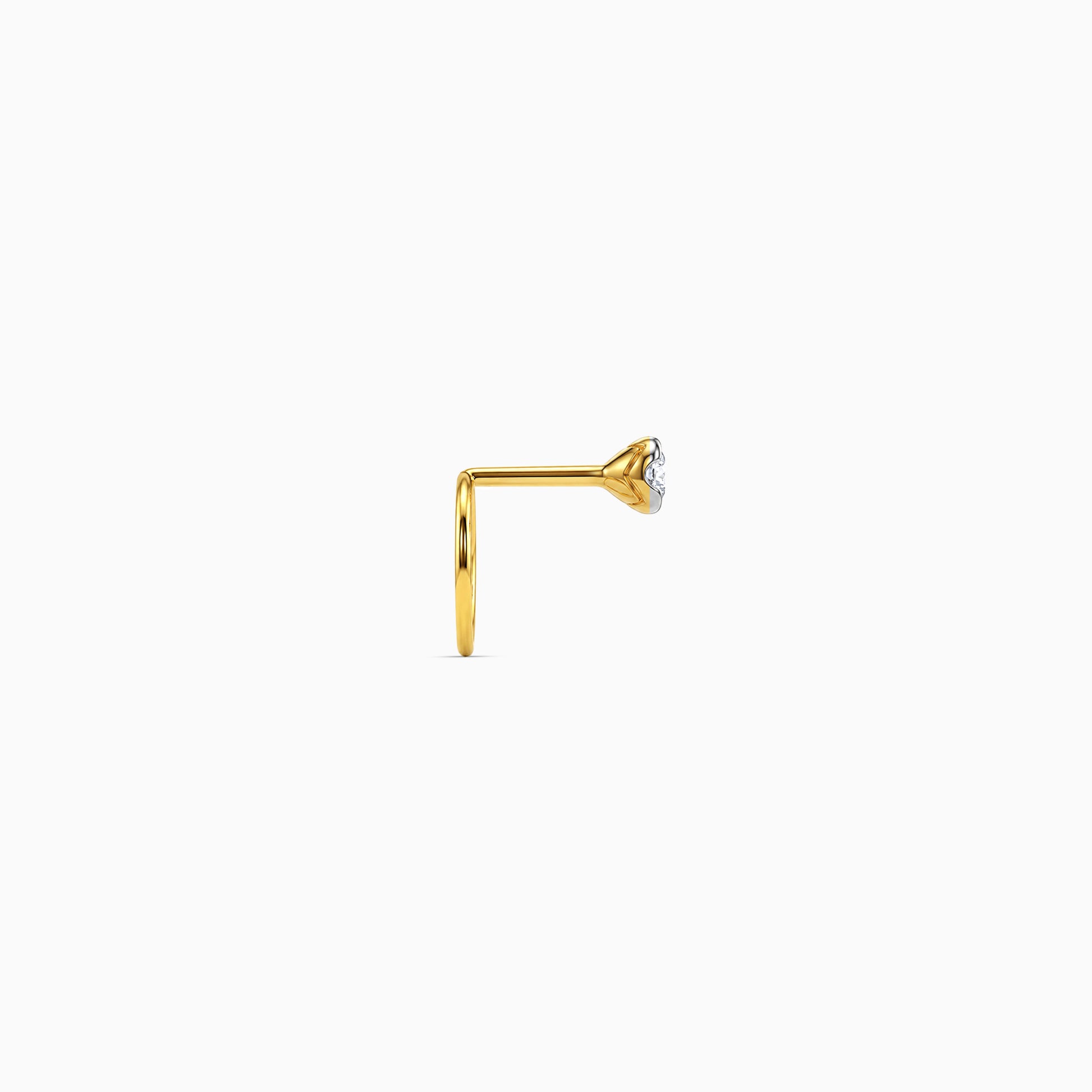 Gold Jolene Lab Grown Diamond Nose Pin