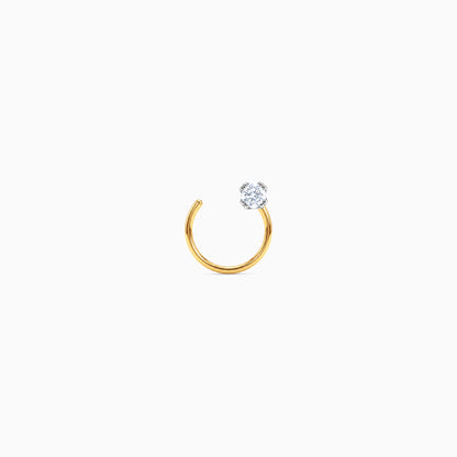 Gold Gleamora Lab Grown Diamond Nose Pin