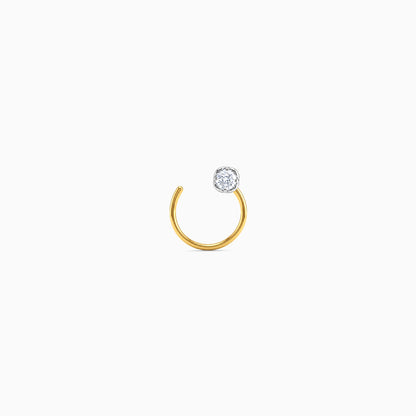 Gold Lumora Glow Lab Grown Diamond Nose Pin
