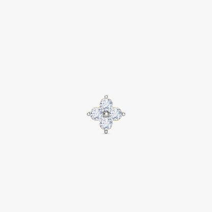 Gold Blossom Veil Lab Grown Diamond Nose Pin