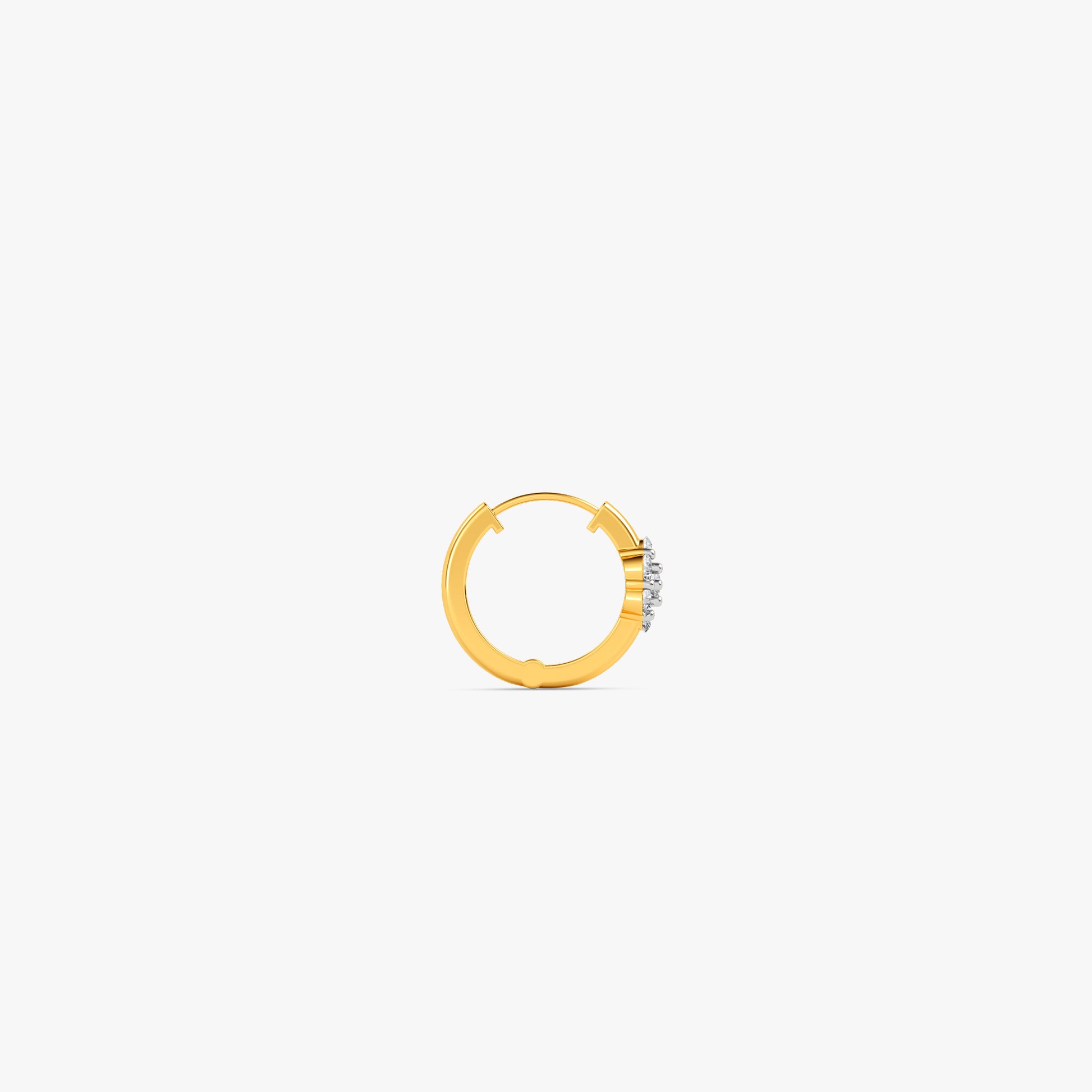 Gold Astriva Lab Grown Diamond Nose Pin
