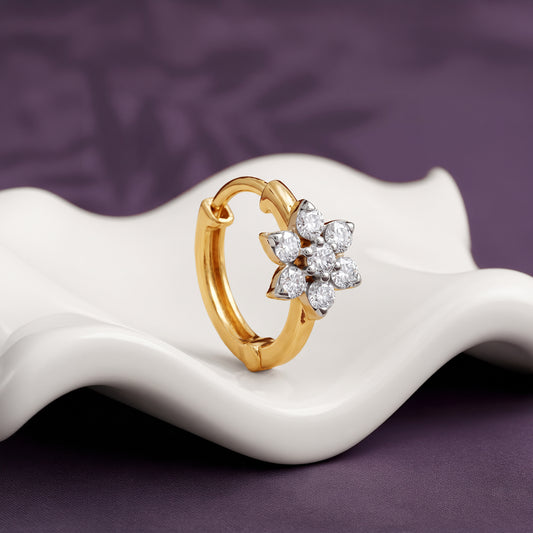 Gold Starielle Glow Lab Grown Diamond Nose Pin