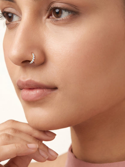 Gold Rush Lab Grown Diamond Nose Ring