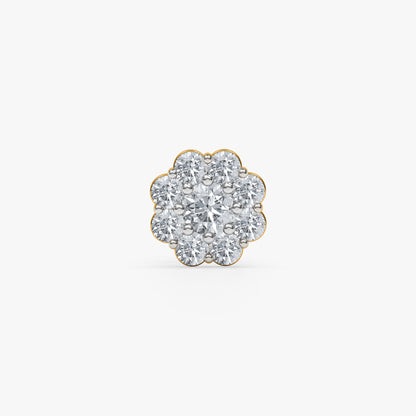 Gold Bloom Darling Lab Grown Diamond Nose Pin