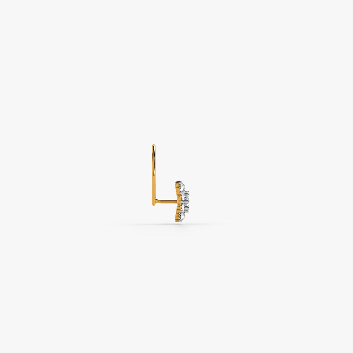 Gold Antheia Lab Grown Diamond Nose Pin