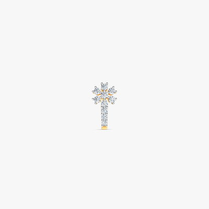 Gold Bellis Lab Grown Diamond Nose Pin (Clip On)