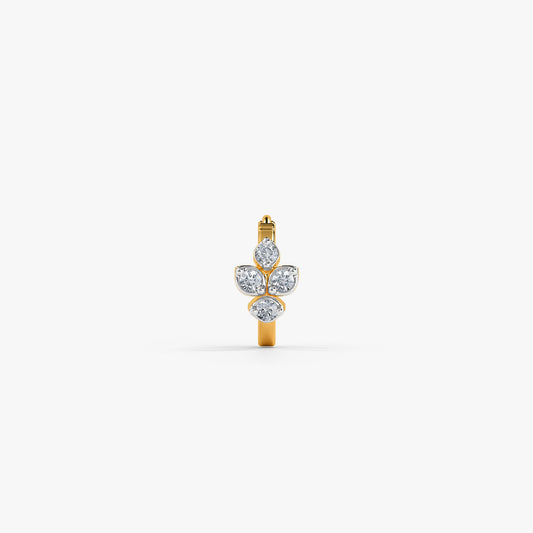 Gold Liliane Fleur Lab Grown Diamond Nose Ring