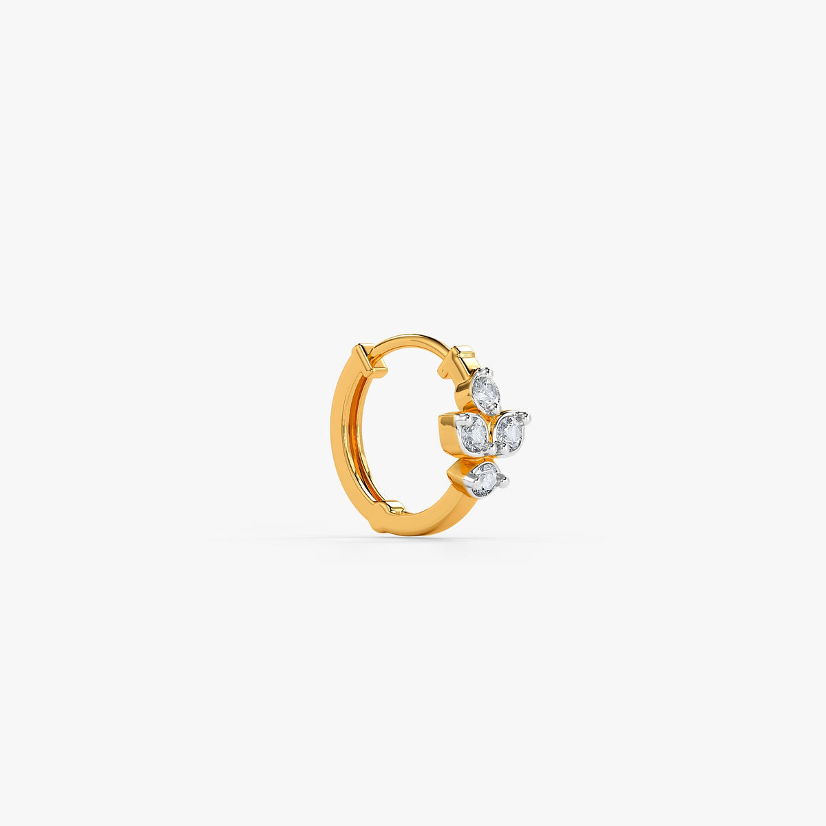 Gold Liliane Fleur Lab Grown Diamond Nose Ring