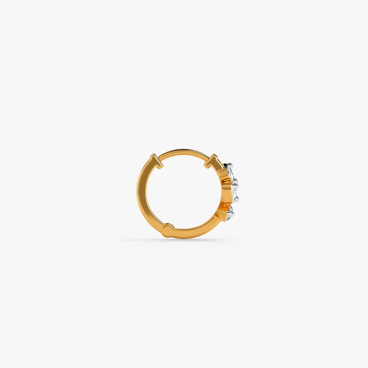 Gold Liliane Fleur Lab Grown Diamond Nose Ring