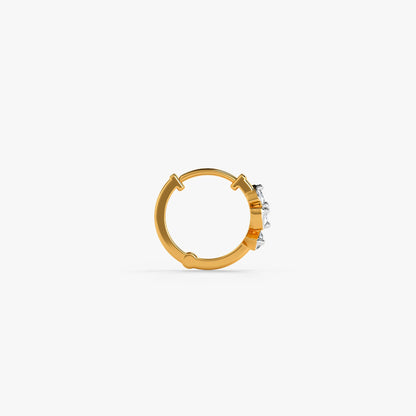 Gold Liliane Fleur Lab Grown Diamond Nose Ring