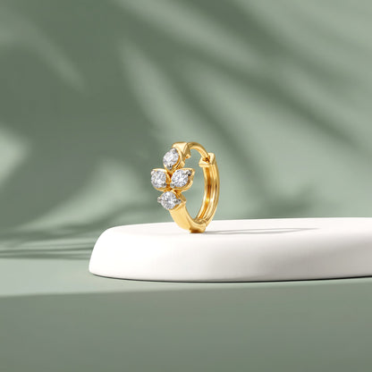 Gold Liliane Fleur Lab Grown Diamond Nose Ring