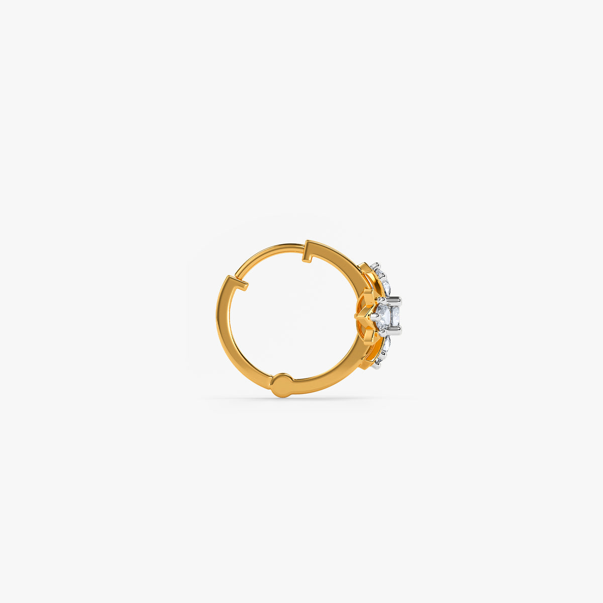 Gold Sumire Lab Grown Diamond Nose Ring