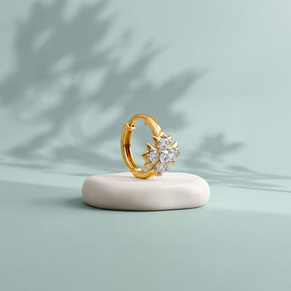 Gold Sumire Lab Grown Diamond Nose Ring