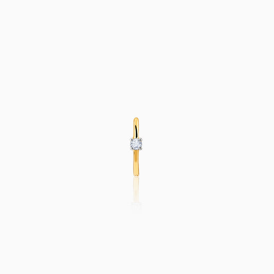 Gold Minimalistic Elegance Diamond Nose Ring