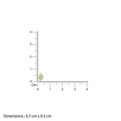 Gold Gracious Splendour Diamond Nose Pin
