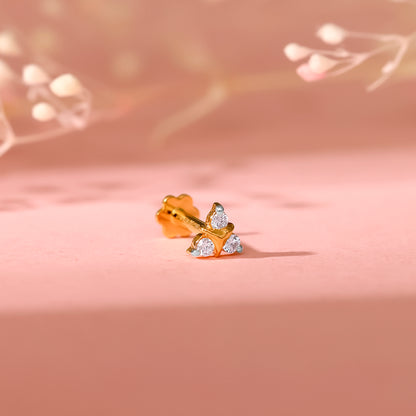 Gold Mellifluous Diamond Earrings