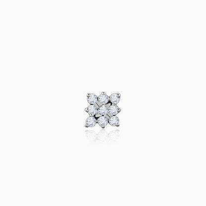Gold Square Radiance Diamond Nose Pin