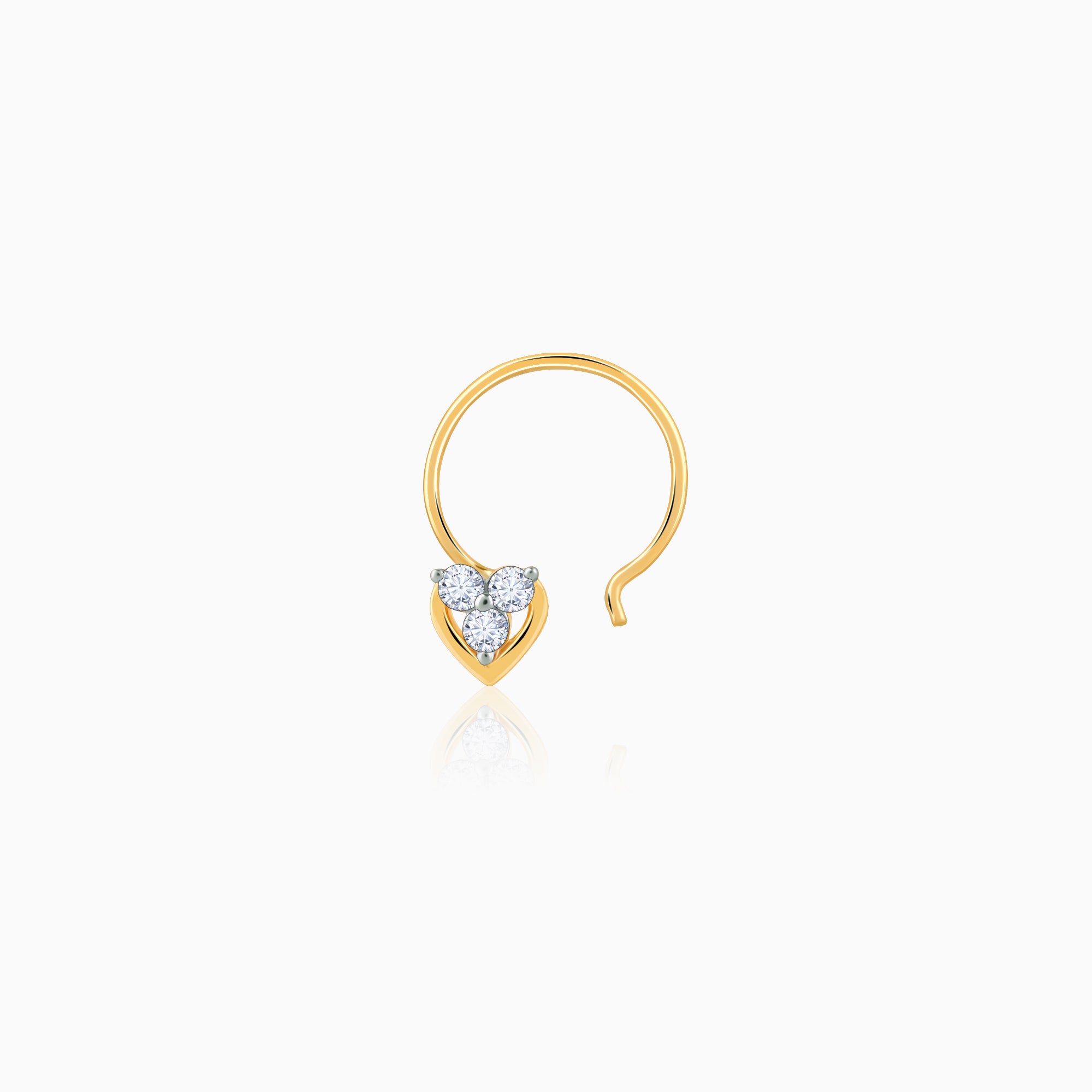 Gold So Lovely Diamond Nose Ring - Image 1