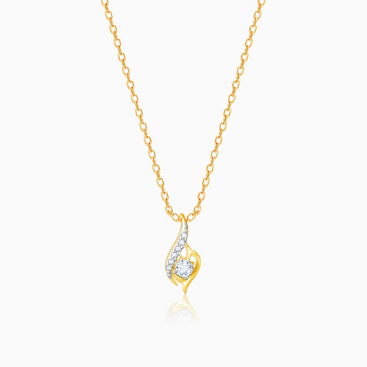 Gold Sophisticated Symphony Diamond Pendant