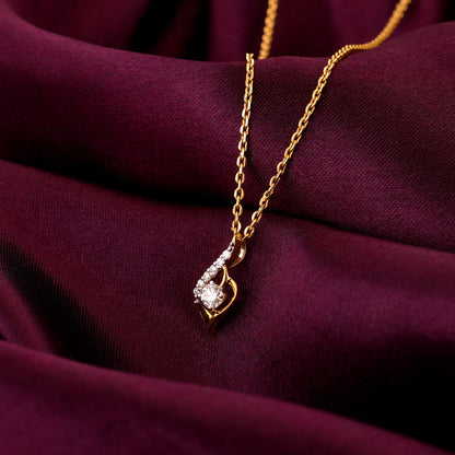 Gold Sophisticated Symphony Diamond Pendant