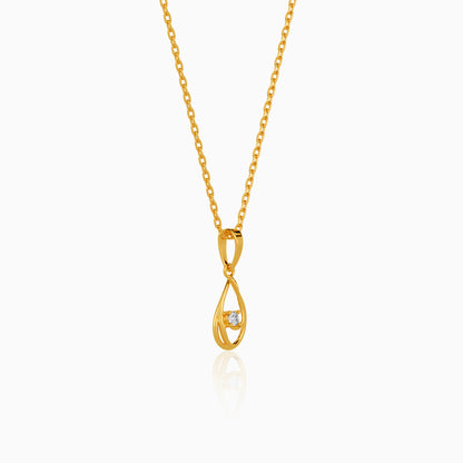 Gold Inner Halo Lab Grown Diamond Pendant