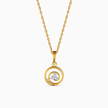 Gold Calista Grace Lab Grown Diamond Pendant
