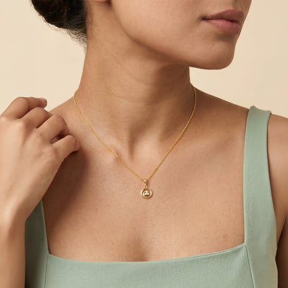 Gold Calista Grace Lab Grown Diamond Pendant