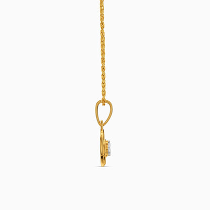 Gold Calista Grace Lab Grown Diamond Pendant