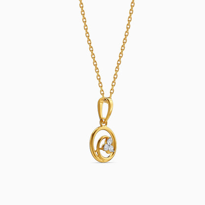 Gold Calista Grace Lab Grown Diamond Pendant